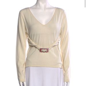 Valentino V-Neck Pullover Sweater